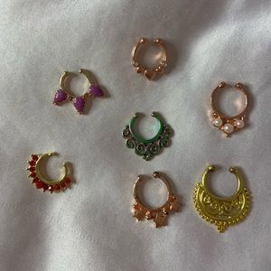 Septum nose rings without piercing